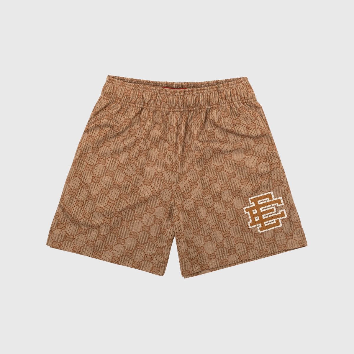 EE Shorts Monogram Brown