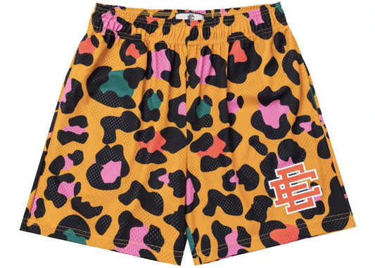 EE Shorts Orange Cheetah Pattern