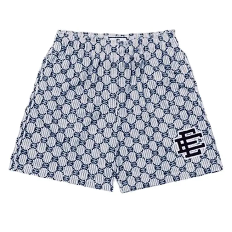 EE Shorts Monogram Navy-Blue