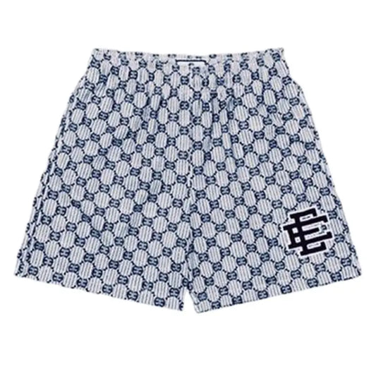 EE Shorts Monogram Navy-Blue