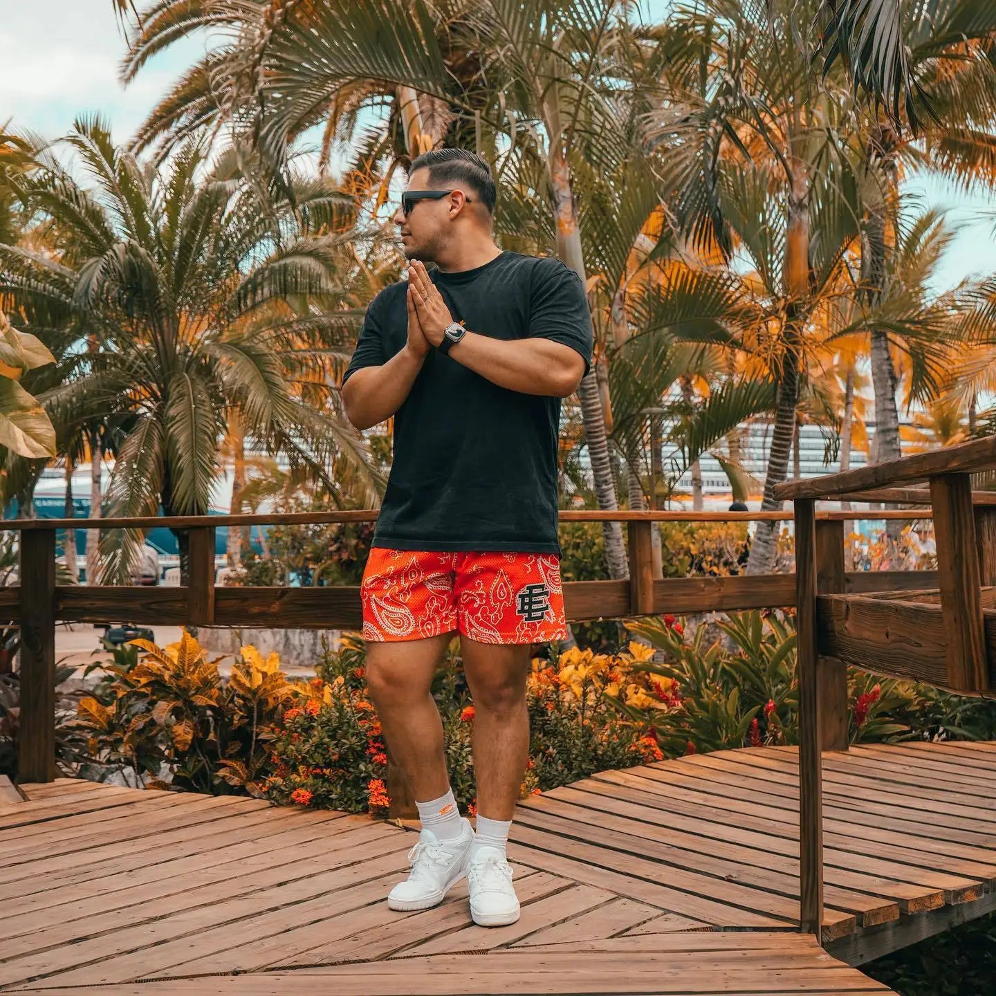 EE Shorts Paisley Orange
