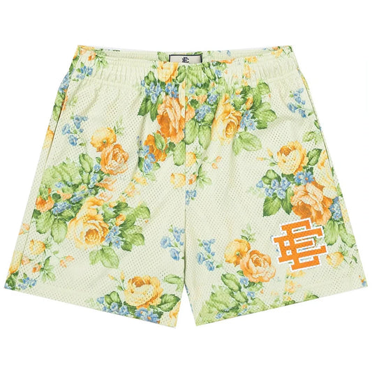 EE Shorts Yellow on Green Roses