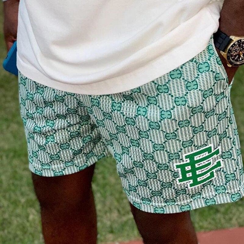 EE Shorts Monogram Light Green